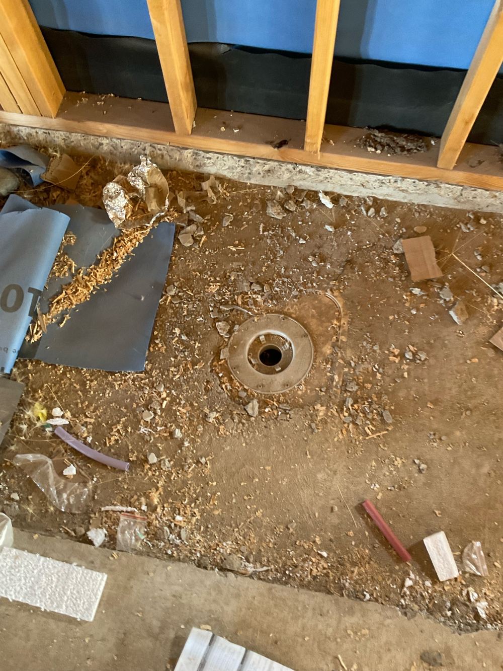Sewer pipes left uncapped, so debris can fall in and block them, Manor Lakes