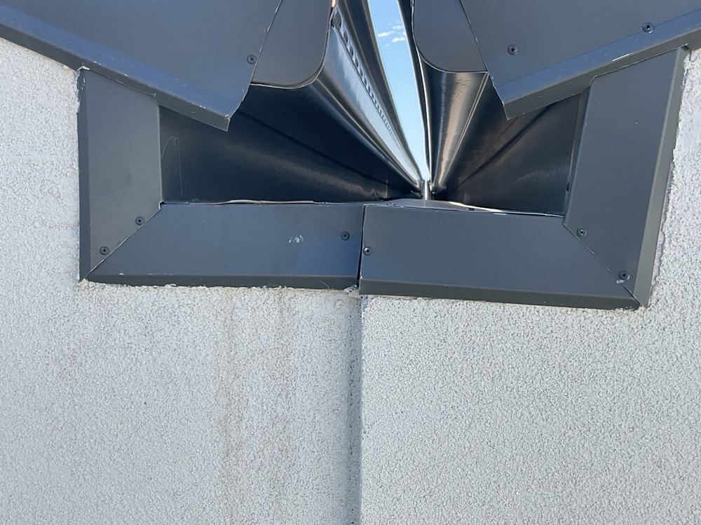 Capping sloped flat or backwards, so water sits on top, found during a pre-handover (PCI) inspection in Manor Lakes